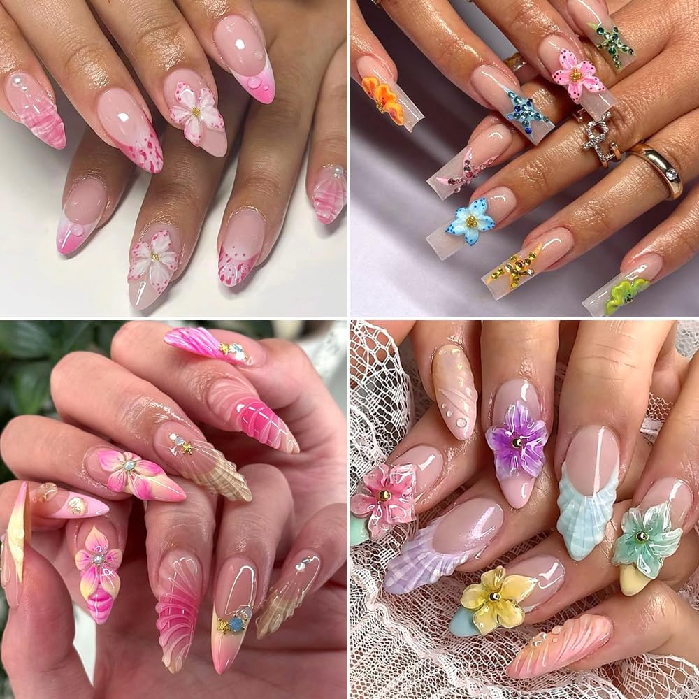 3D Flowers Nail Mold DIY Silic - Resin Art Template 评论和价格