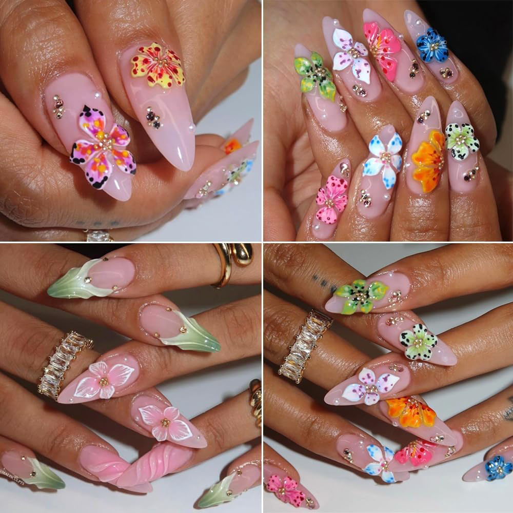 3D Flowers Nail Mold DIY Silic - Resin Art Template 评论和价格