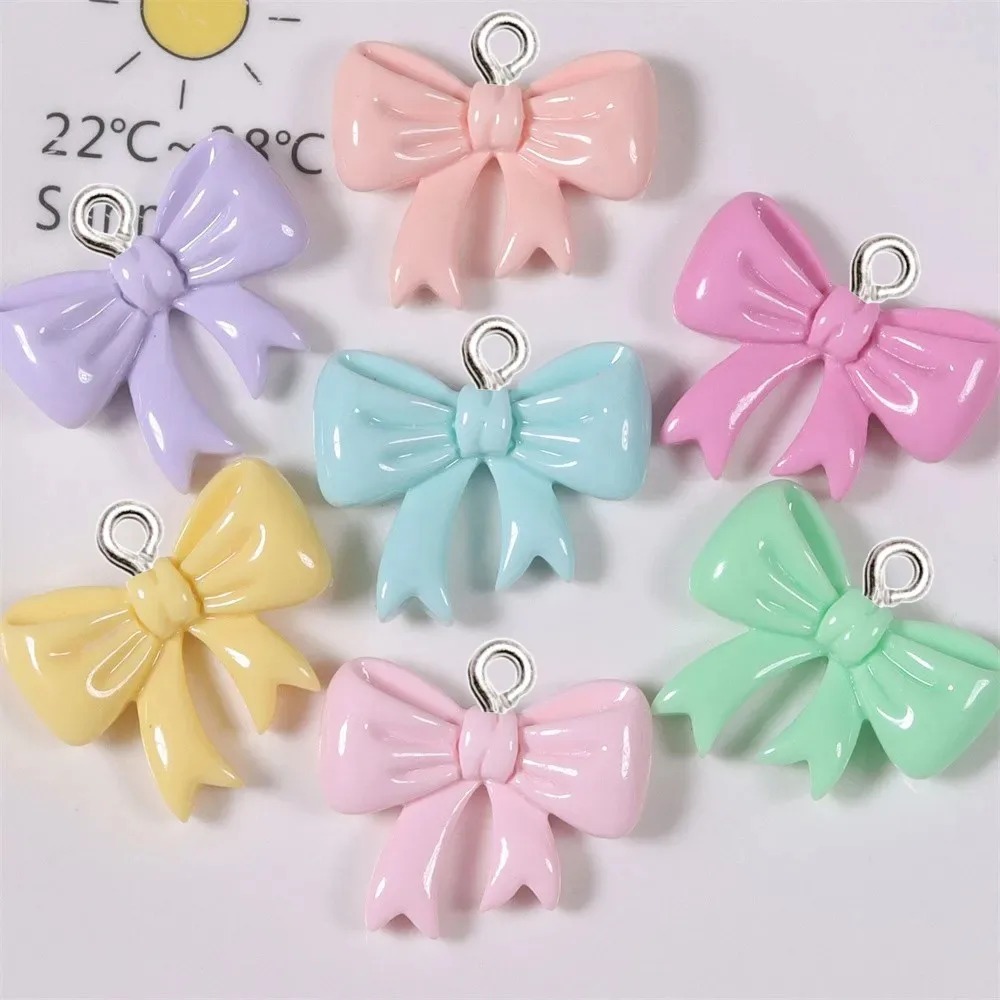 10 Pieces Candy Color Bow Resi - Resin Art For Sale 评论和价格