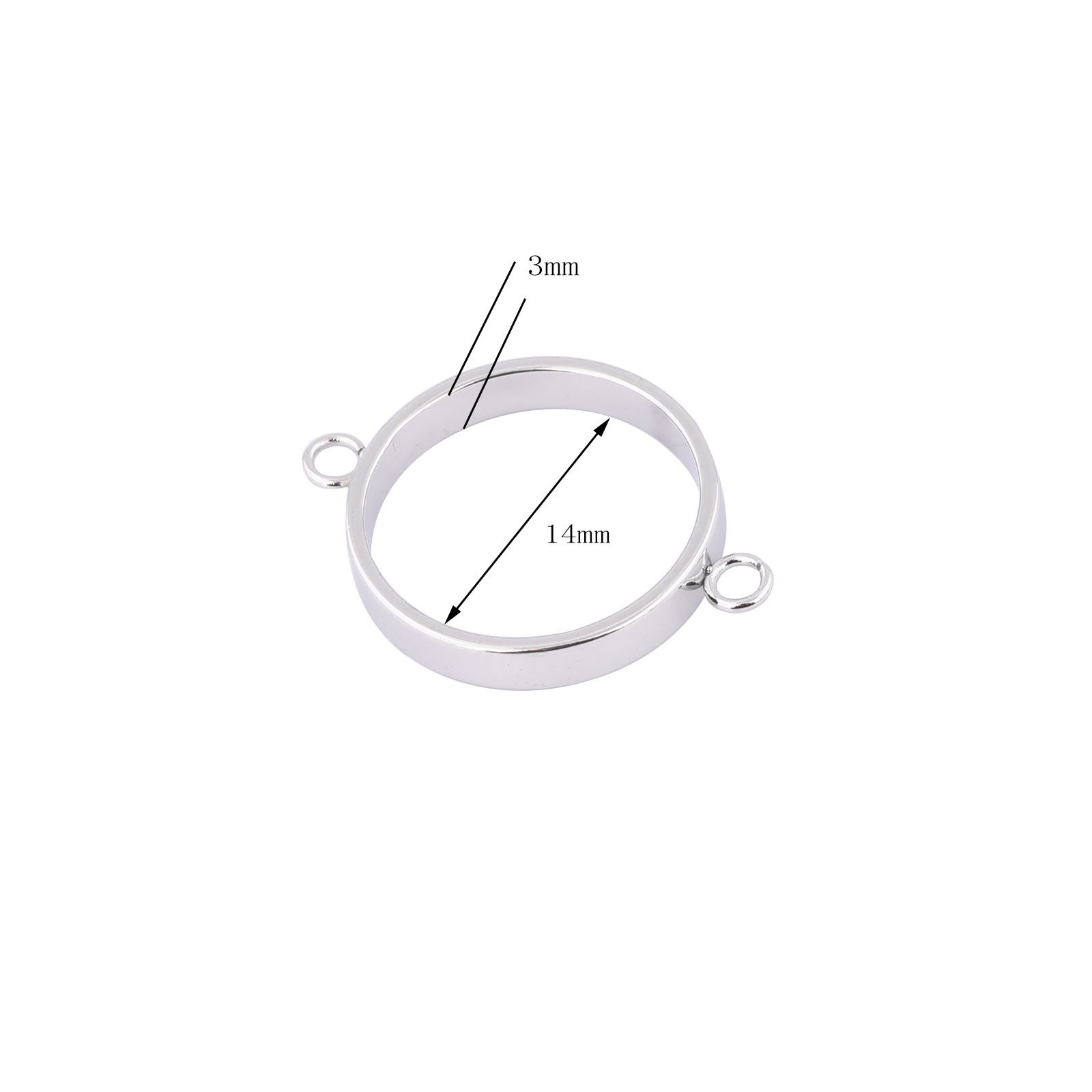 10pcs Stainless Steel 14mm Ope - Resin Art For Sale 评论和价格