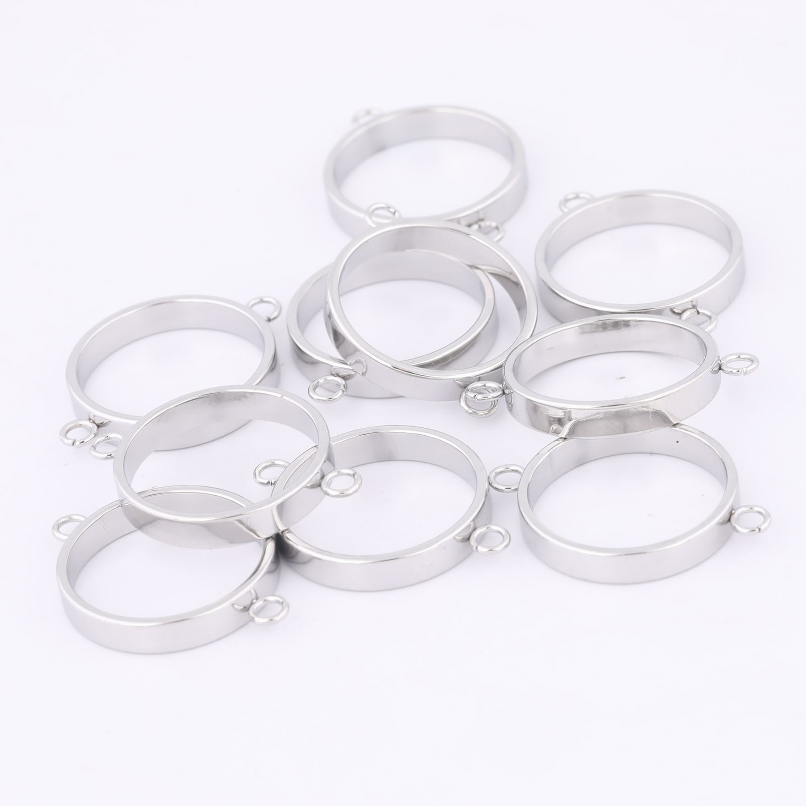 10pcs Stainless Steel 14mm Ope - Resin Art For Sale 评论和价格