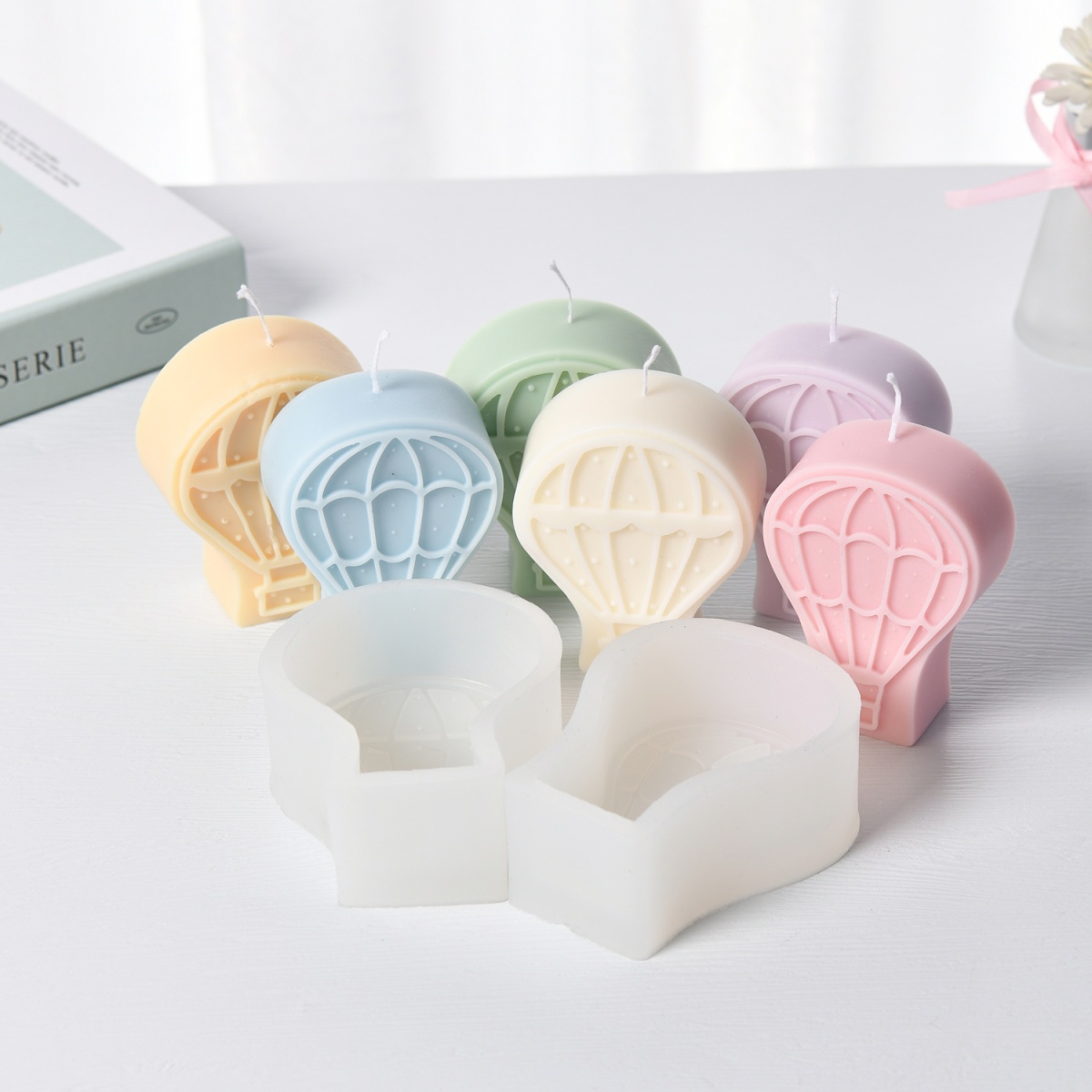 Hot Air Balloon Shape Candle S - Resin Art Heat Gun 评论和价格