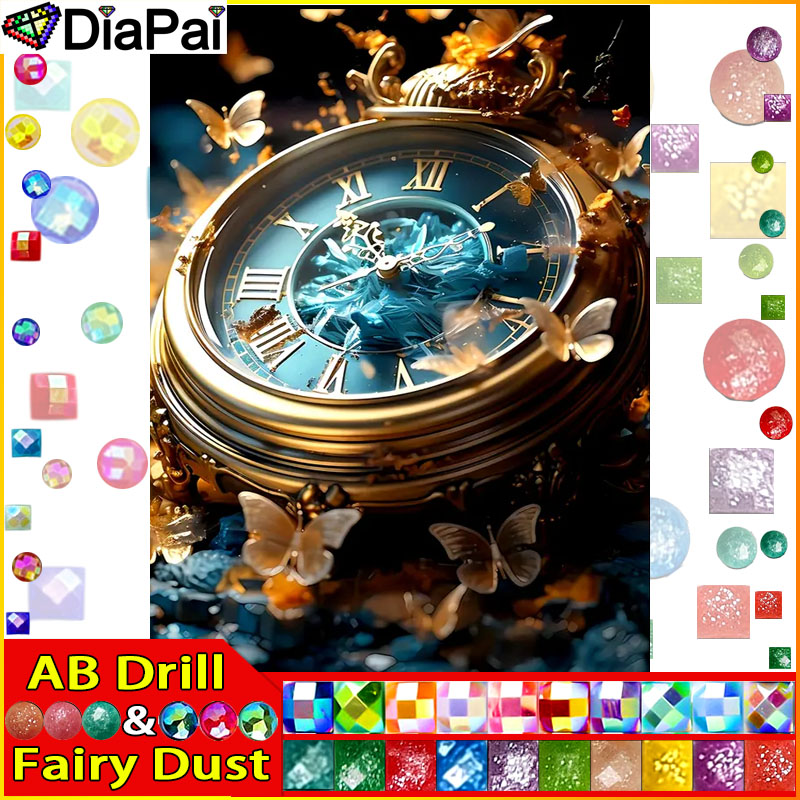 DiaPai Fairy Dust AB  Diamond  - Resin Art Clock 评论和价格