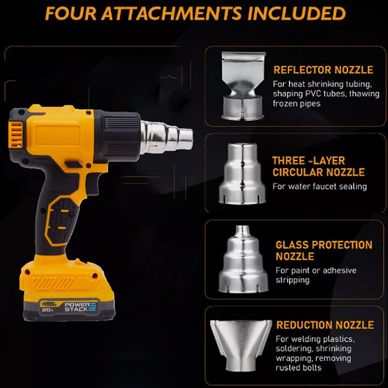 Cordless Heat Gun Hot Air Gun  - Resin Art Heat Gun 评论和价格