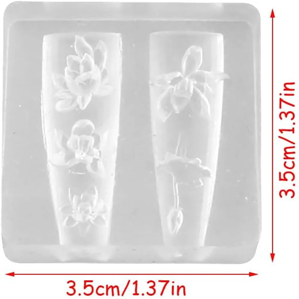 3D thorns Nail Design Silicone - Resin Art Template 评论和价格