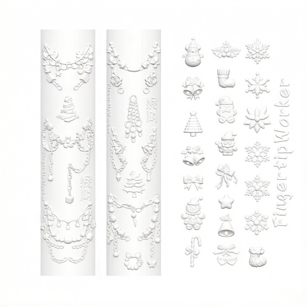 Christmas 3D Silicone Mold for - Resin Art Template 评论和价格