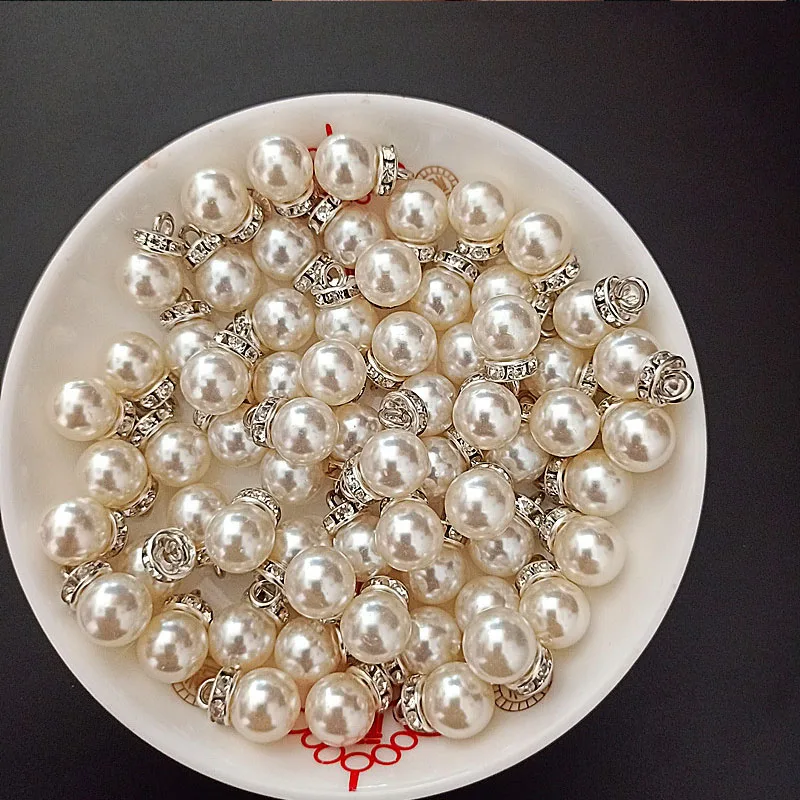 30Pcs Round Pearl Diamond Pend - Resin Art For Wedding Gift 评论和价格