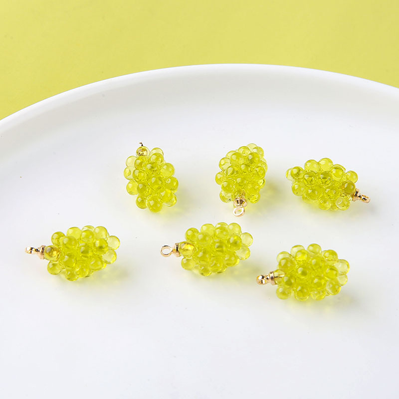 6pcs Cute Little Grapes Resin  - Resin Art For Sale 评论和价格