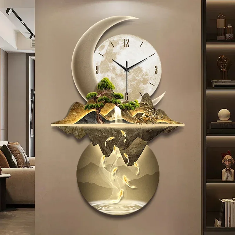 Art Mural Wall Clocks Led Mode - Resin Art Clock 评论和价格