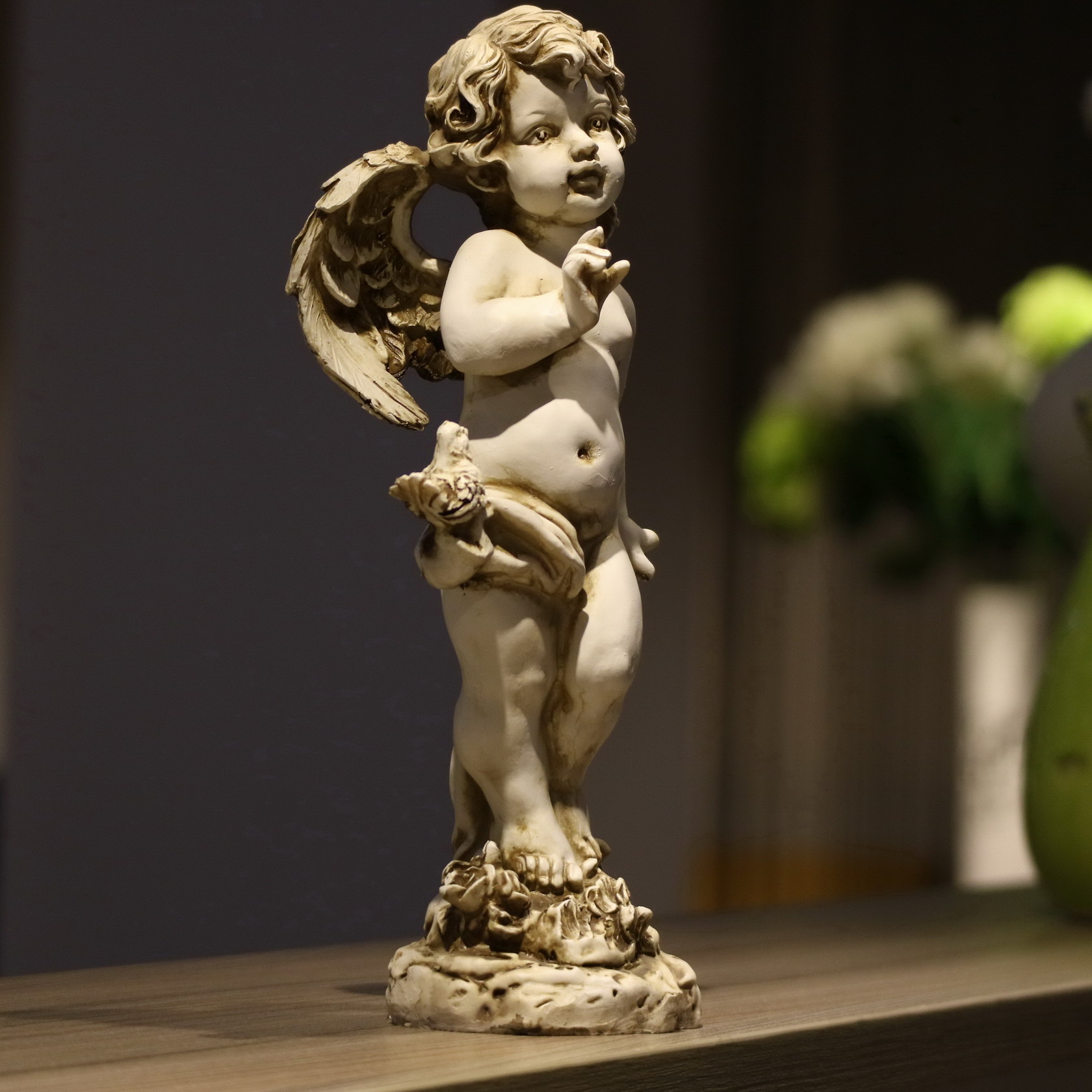 Retro Resin Angel Figurine 29c - Resin Art For Wedding Gift 评论和价格
