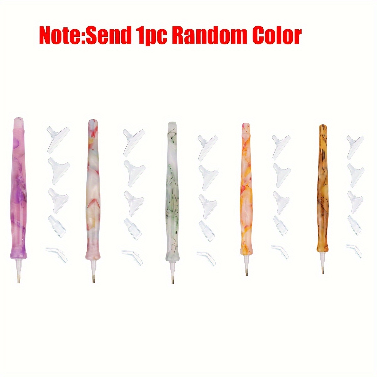 1pc Random Color Resin Retro D - Resin Art Pen 评论和价格