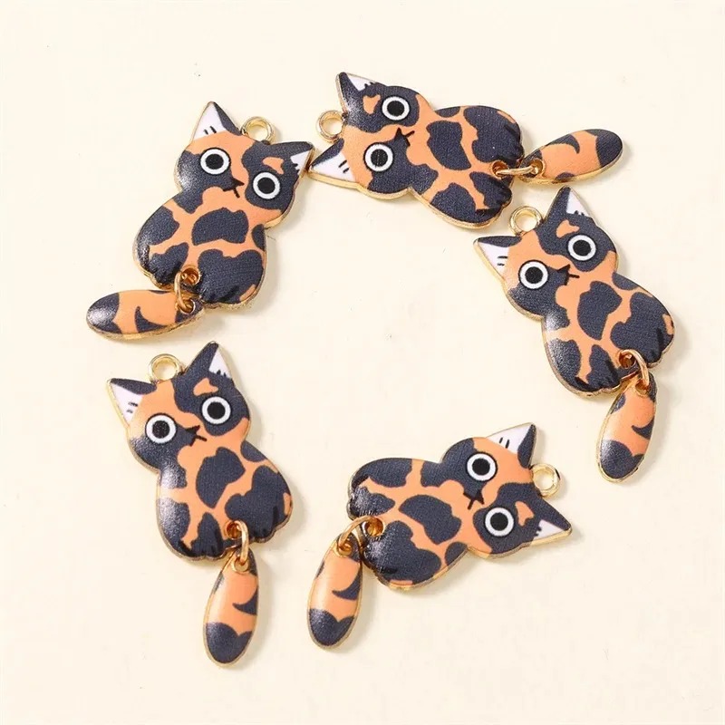 10Pcs 16×39mm Cute Cartoon Cat - Resin Art For Sale 评论和价格