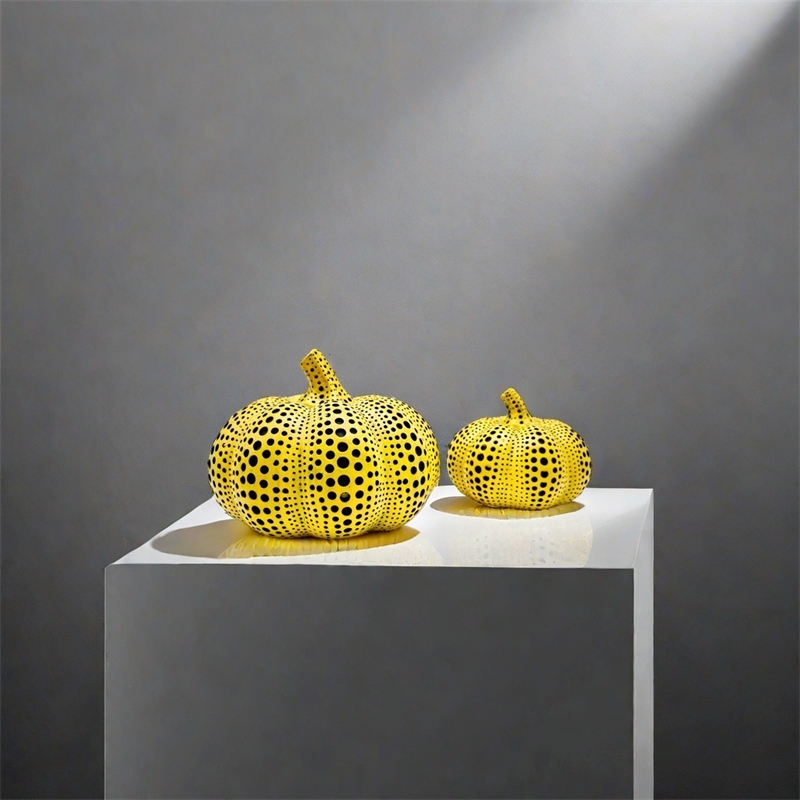 Yellow Pumpkin Resin Pigeon Ow - Resin Art For Wedding Gift 评论和价格