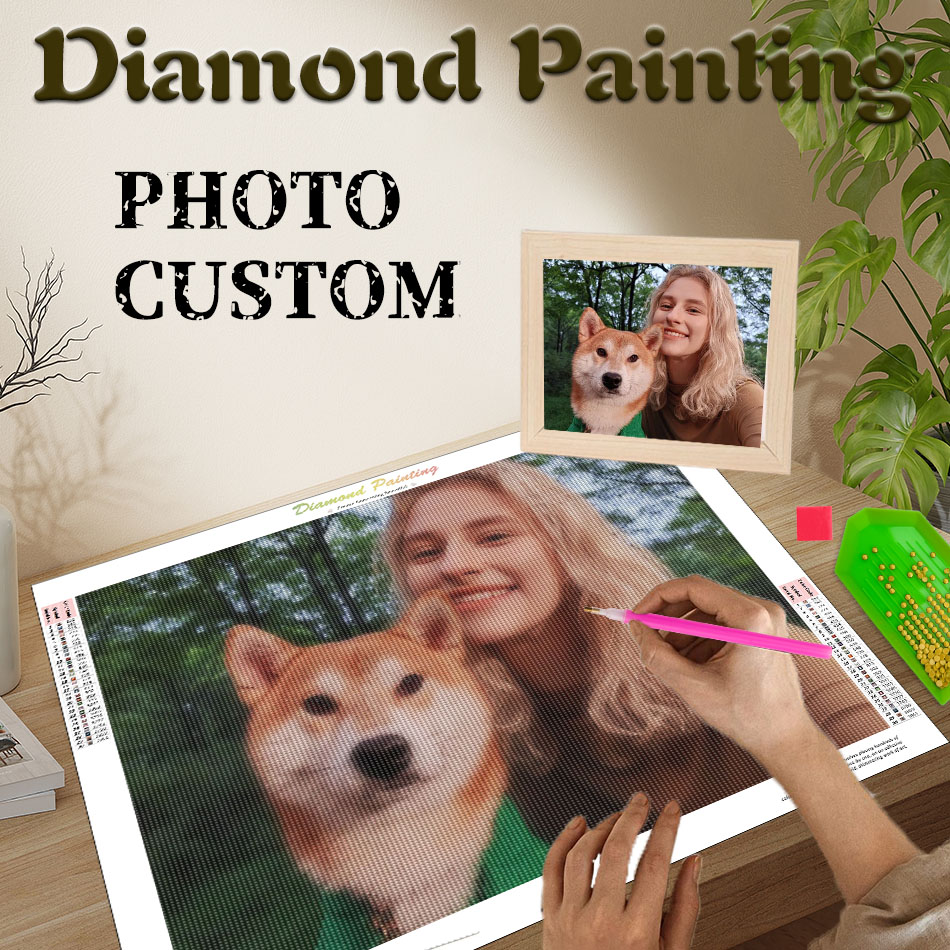 PhotoCustom Diamond Painting C - Resin Art For Wedding Gift 评论和价格