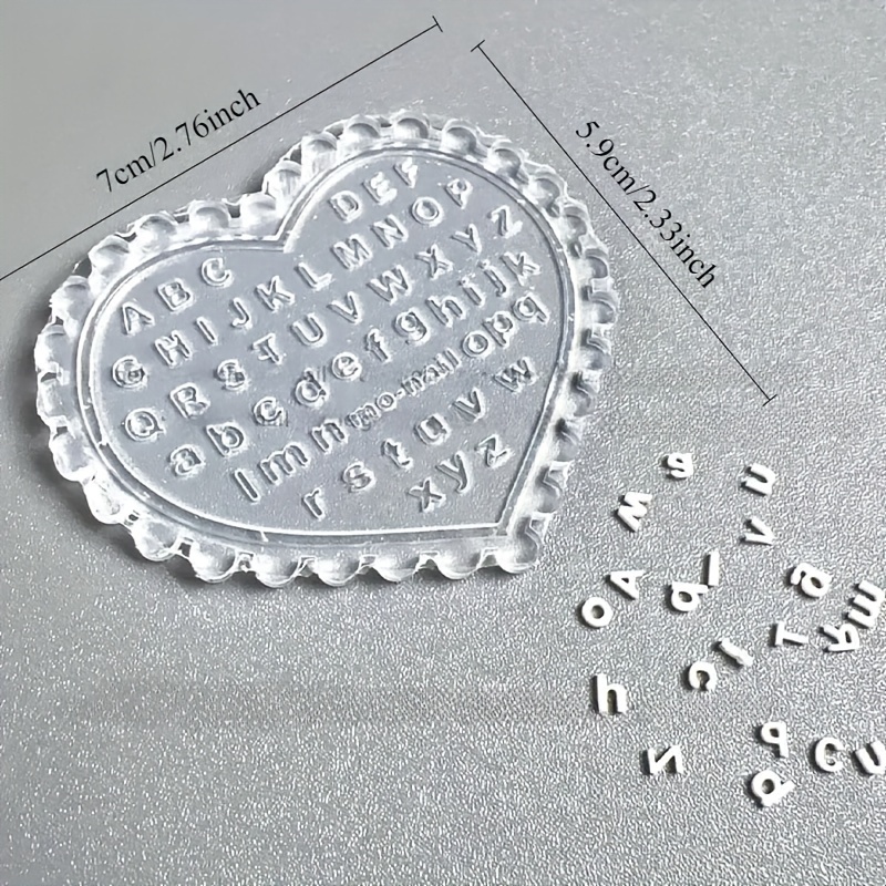 1pc Self-Made Nail Art Letter  - Resin Art Template 评论和价格