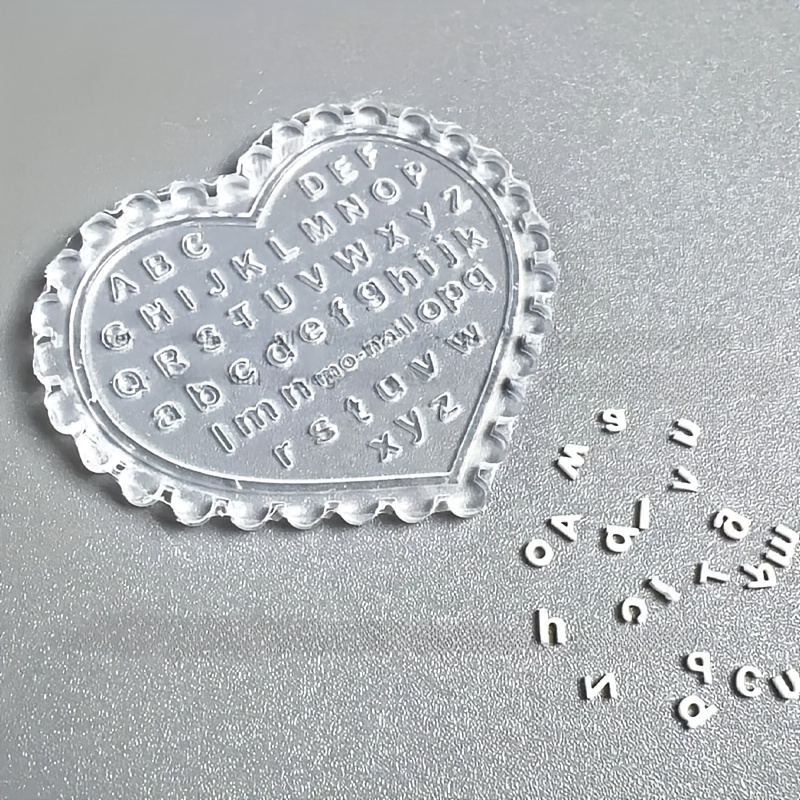 1pc Self-Made Nail Art Letter  - Resin Art Template 评论和价格