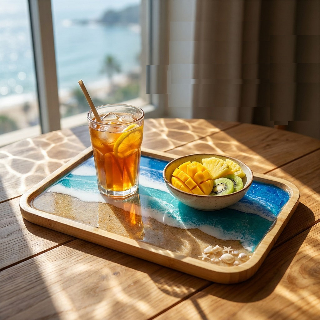 Epoxy Resin Ocean Art Decorati - Resin Art Kitchen 评论和价格