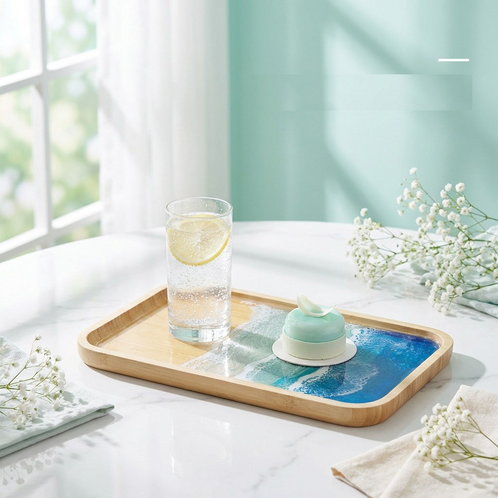 Epoxy Resin Ocean Art Decorati - Resin Art Kitchen 评论和价格