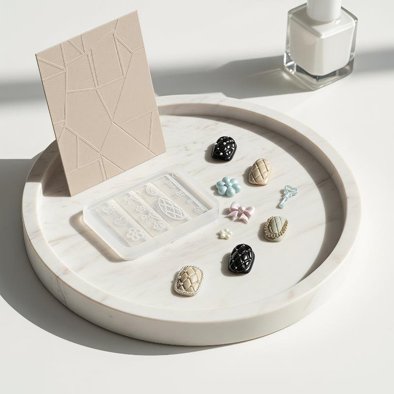 Portable Reusable Silicone Nai - Resin Art Template 评论和价格