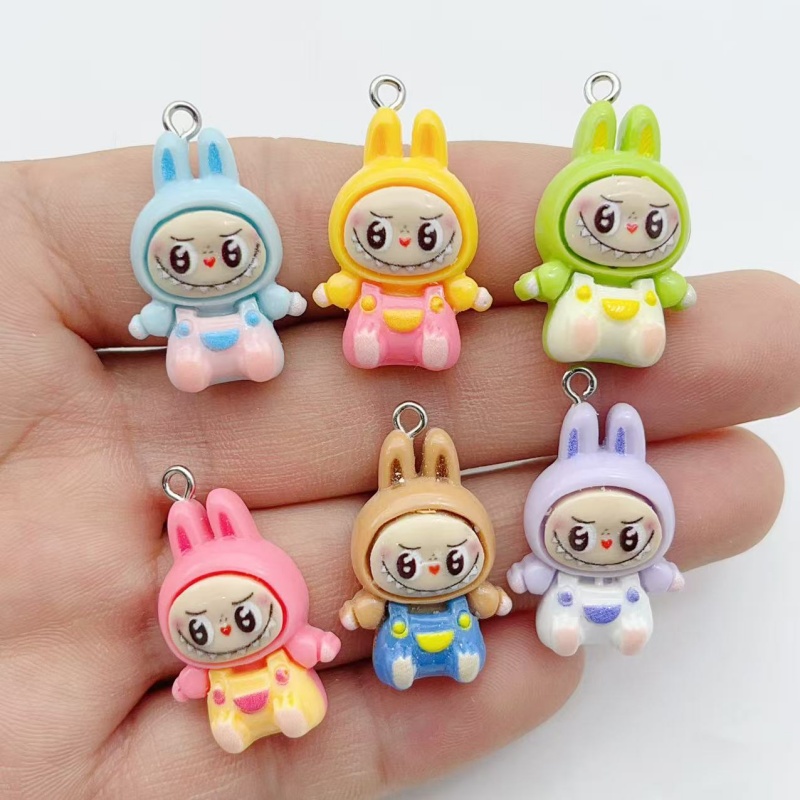 10Pcs Kawaii Rabbit Strawberry - Resin Art For Sale 评论和价格