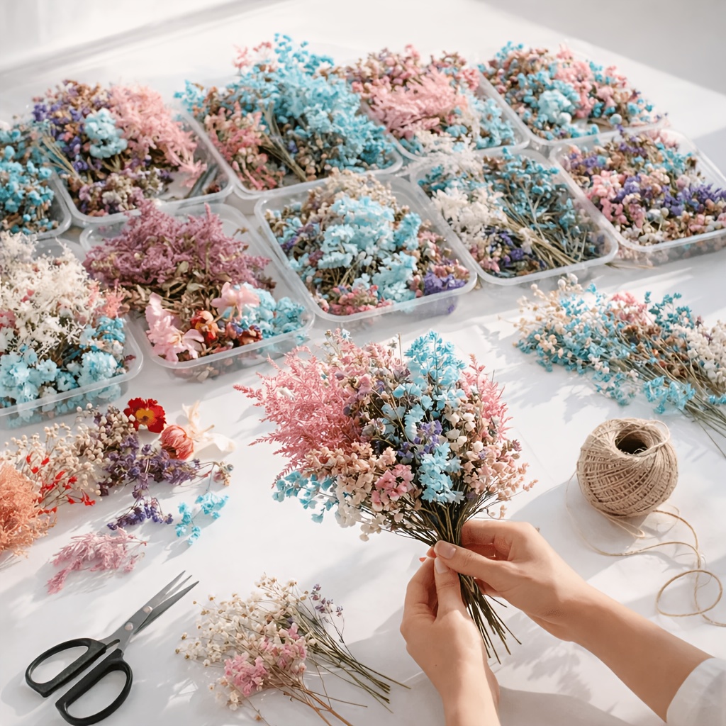 10 Box Mixed Dried Flower Bouq - Resin Art For Wedding Gift 评论和价格
