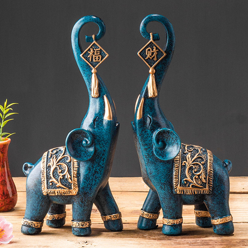 One Pair Chinese Style Lucky W - Resin Art For Wedding Gift 评论和价格