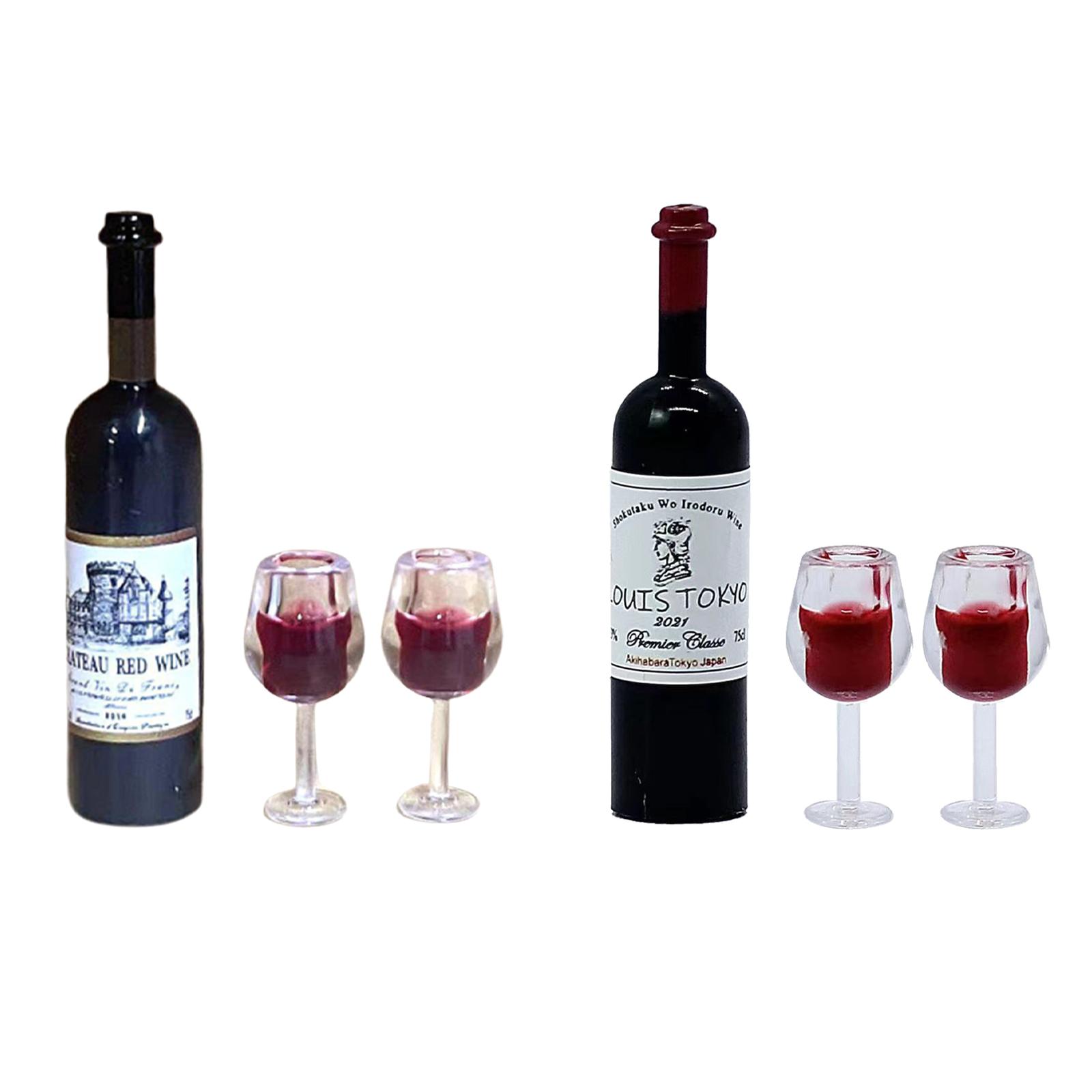 1/12 Scale Dollhouse Wine Bott - Resin Art Kitchen 评论和价格