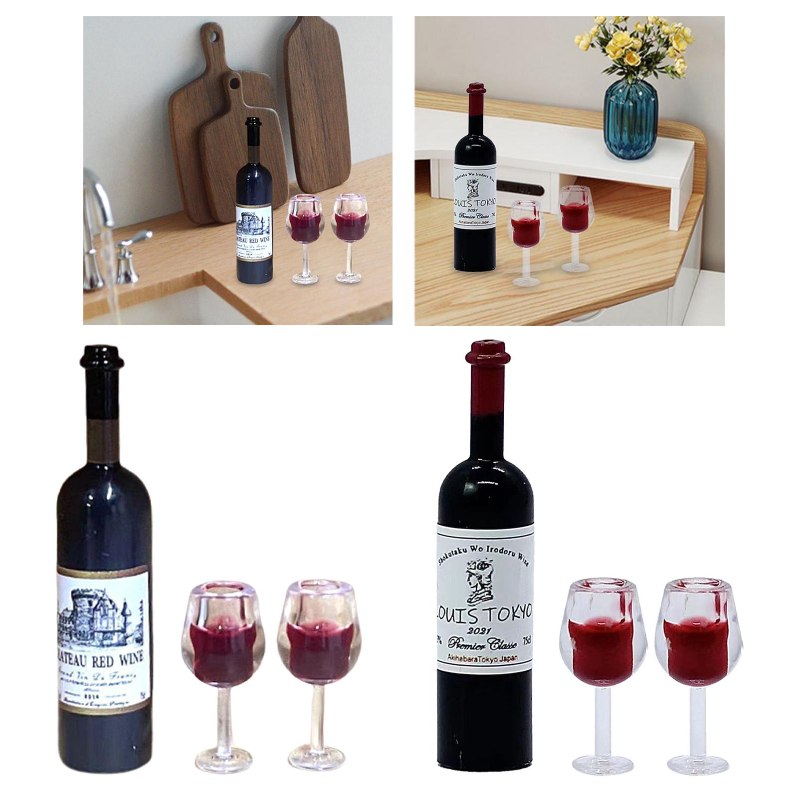 1/12 Scale Dollhouse Wine Bott - Resin Art Kitchen 评论和价格
