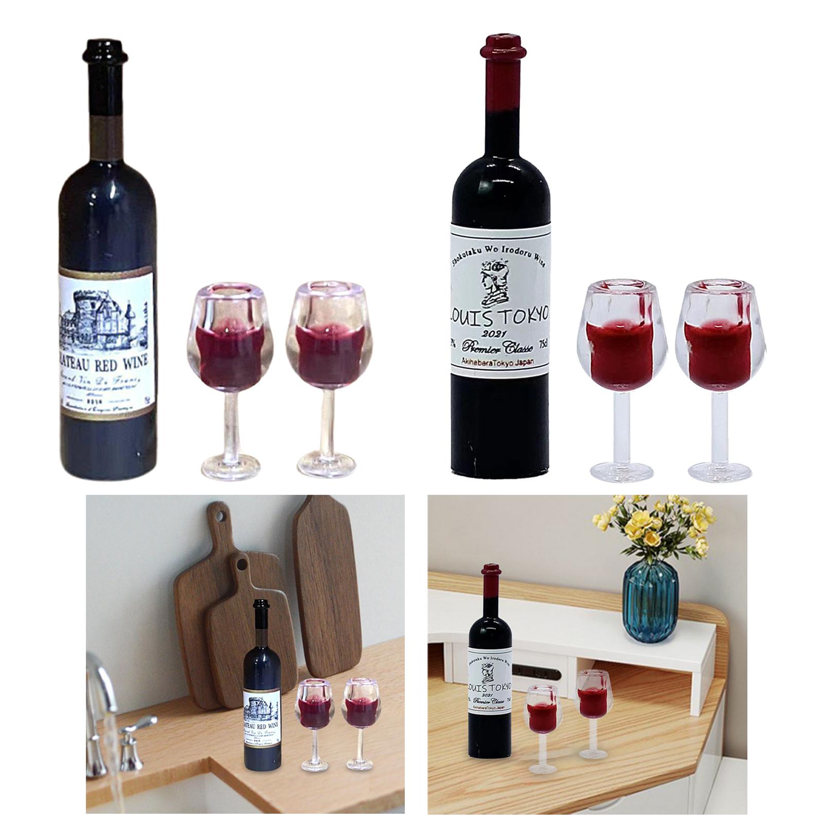 1/12 Scale Dollhouse Wine Bott - Resin Art Kitchen 评论和价格