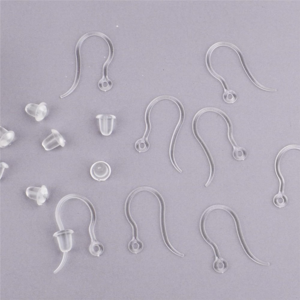 40pcs Clear Plastic Earring Ho - Resin Art For Sale 评论和价格