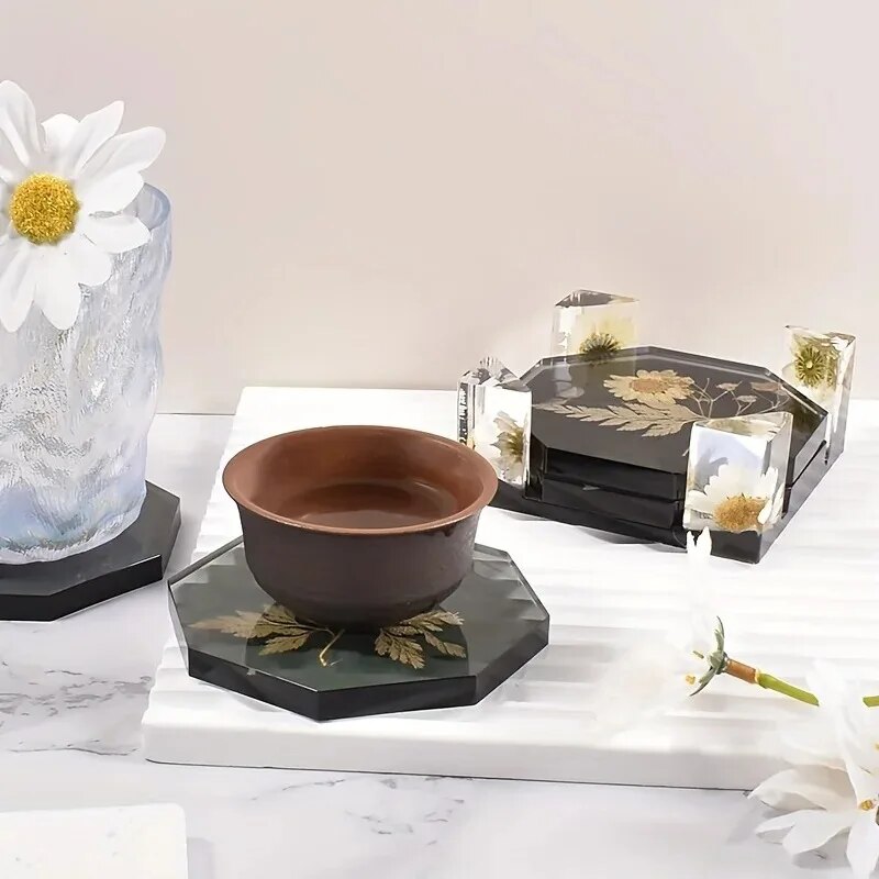 Coaster Resin Molds Set Includ - Resin Art Pen 评论和价格