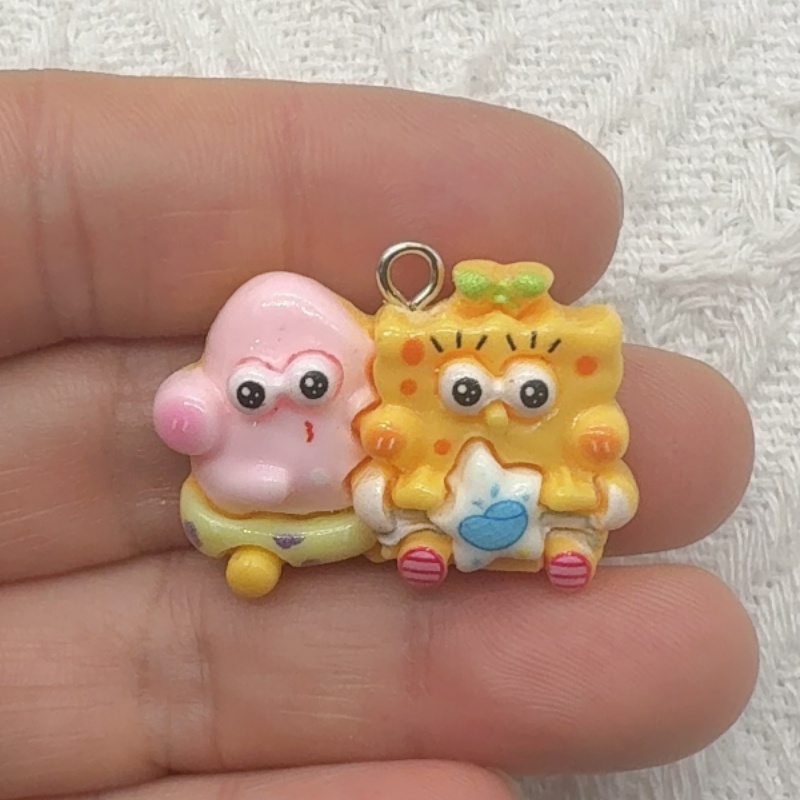 10pcs cartoon resin pendant, D - Resin Art For Sale 评论和价格