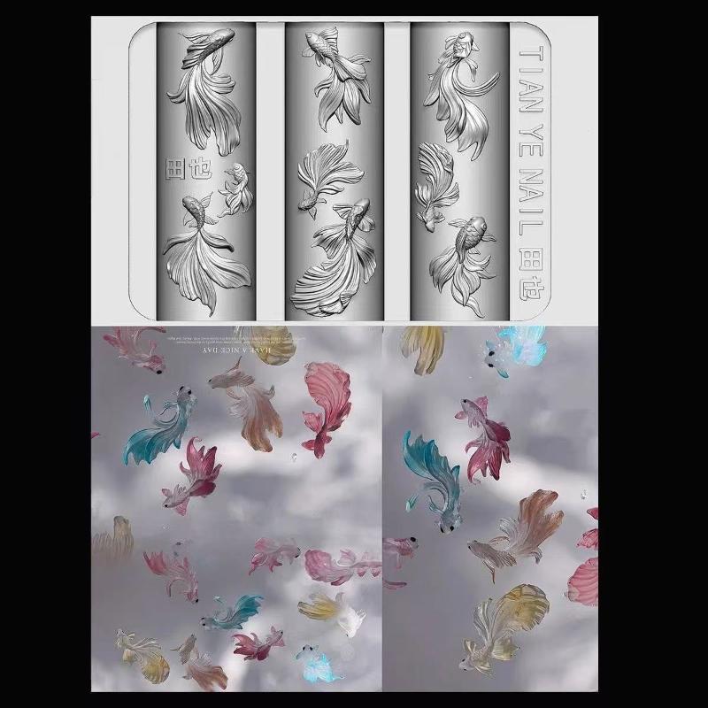 3D Soft Silicone Nail Ocean Me - Resin Art Template 评论和价格