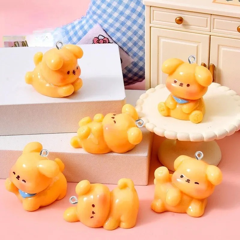 10Pcs Cute Cartoon Dog Acrylic - Resin Art For Sale 评论和价格
