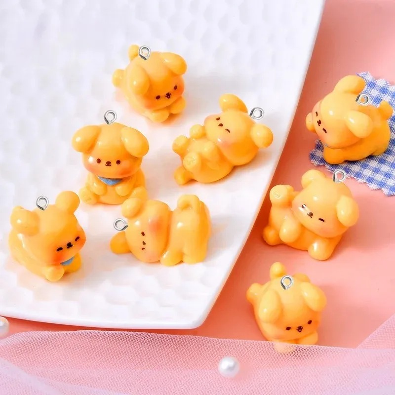 10Pcs Cute Cartoon Dog Acrylic - Resin Art For Sale 评论和价格