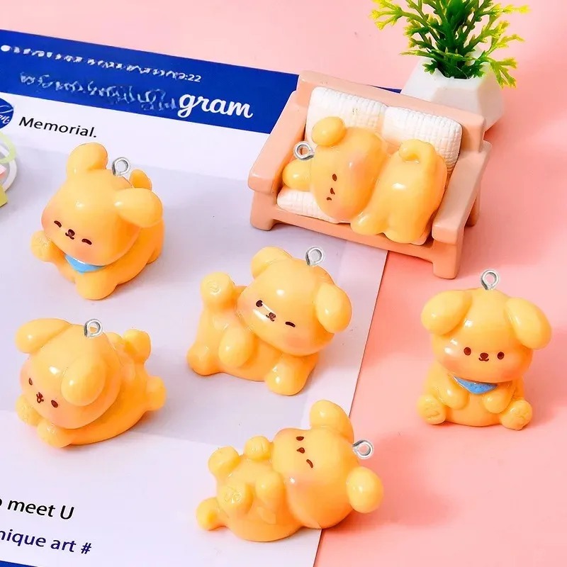 10Pcs Cute Cartoon Dog Acrylic - Resin Art For Sale 评论和价格