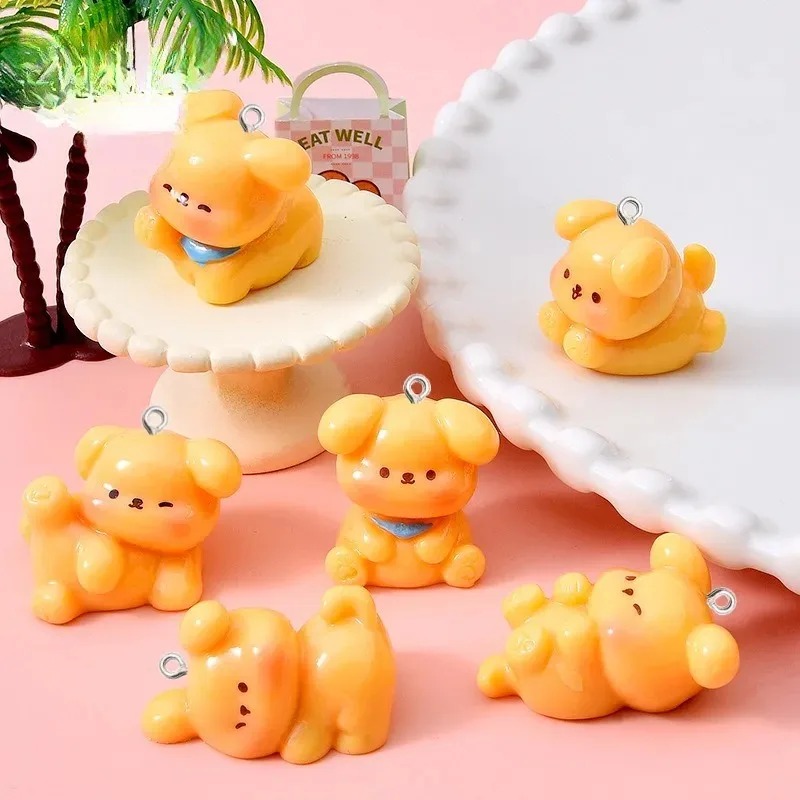 10Pcs Cute Cartoon Dog Acrylic - Resin Art For Sale 评论和价格