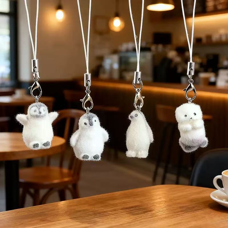 5pcs Flocking Small Penguin Re - Resin Art For Sale 评论和价格
