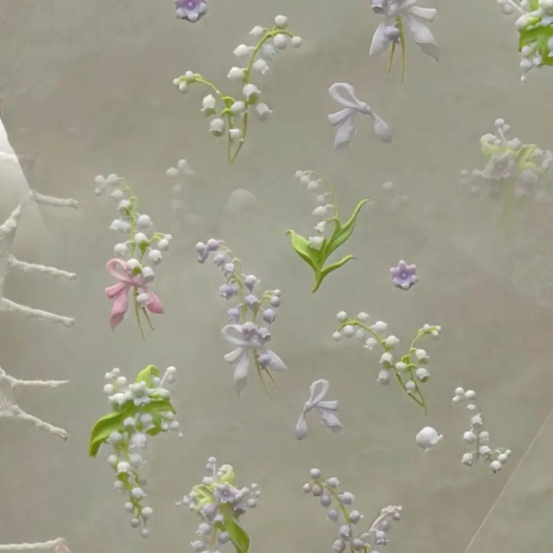 Flowers Series 3D Curved Nail  - Resin Art Template 评论和价格
