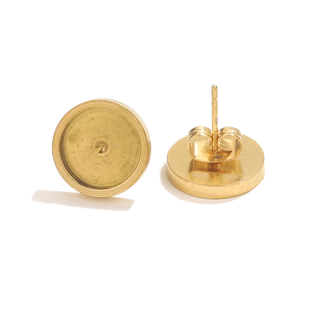 10pcs Stainless Steel Gold Ear - Resin Art For Sale 评论和价格